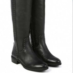 Sam Edelman Prina Riding Boot Black Soft Leather